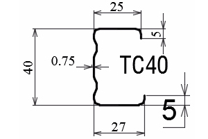 Xà gồ/ cầu phong/ Rui TC40